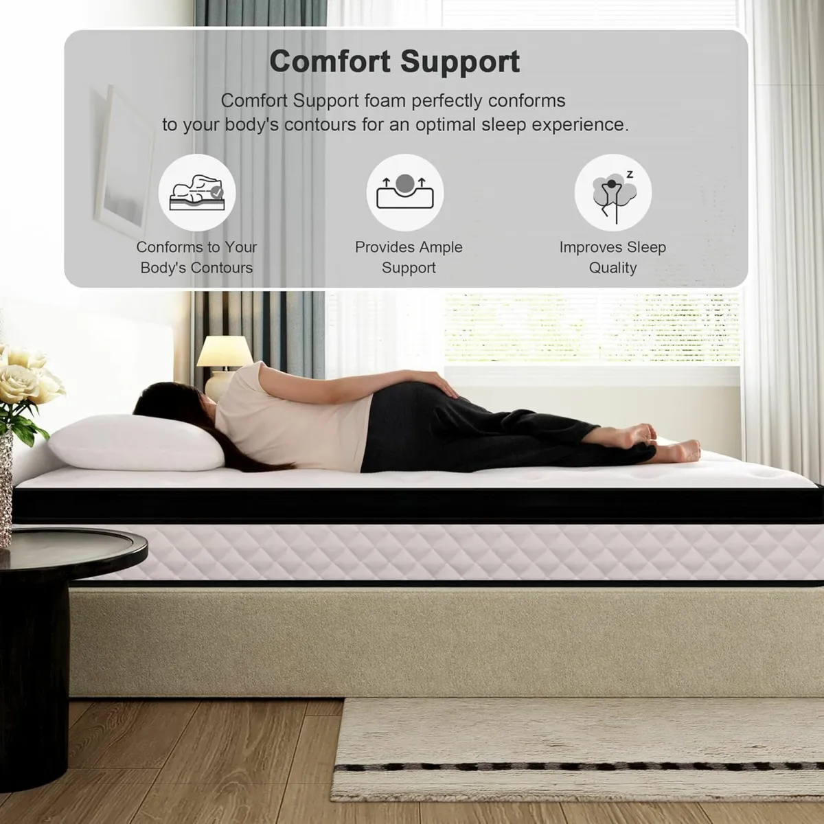 Double Mattress 22CM Gel Memory Foam Pocket - Image 4