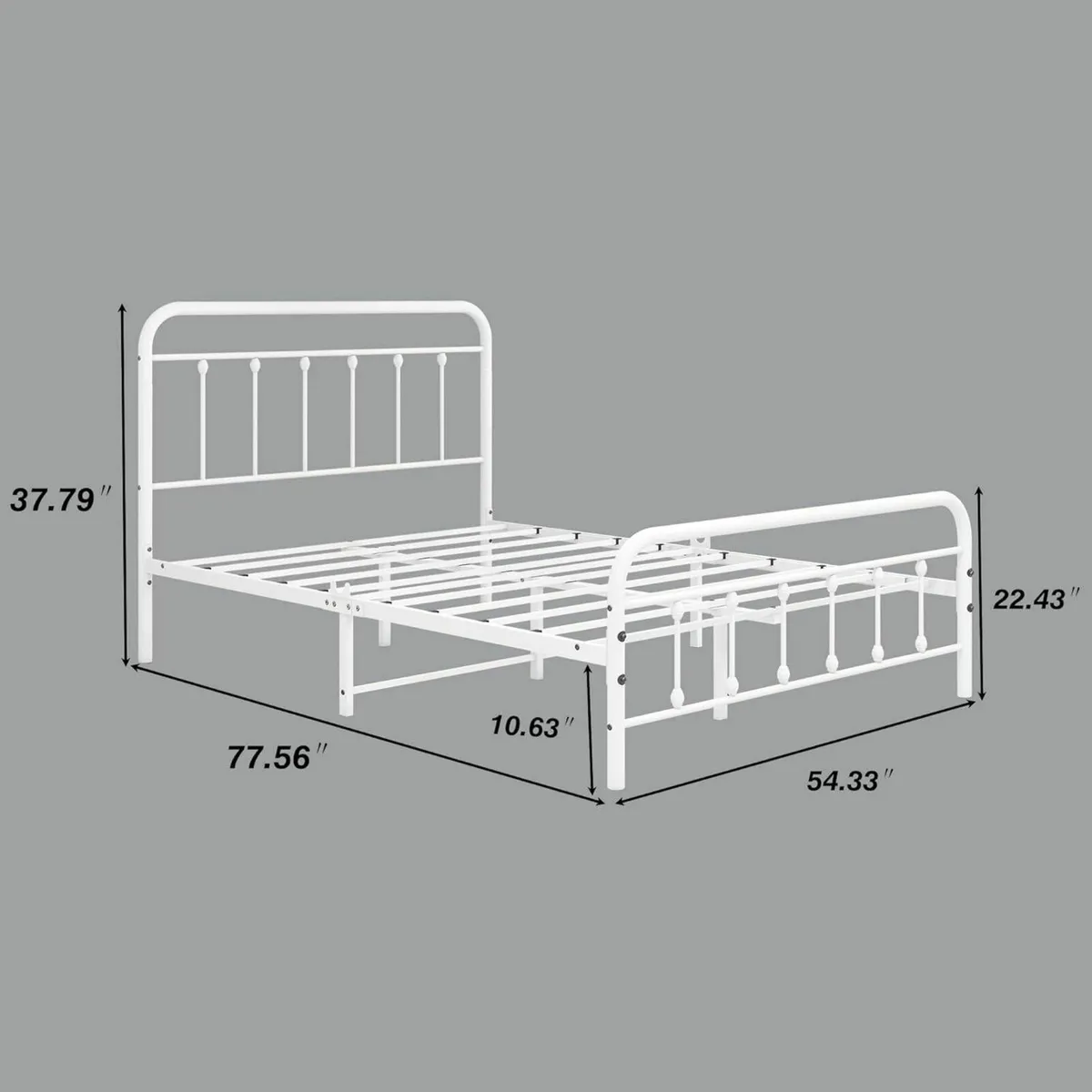 Double Bed Frame with Headboard and Footboard - Image 2