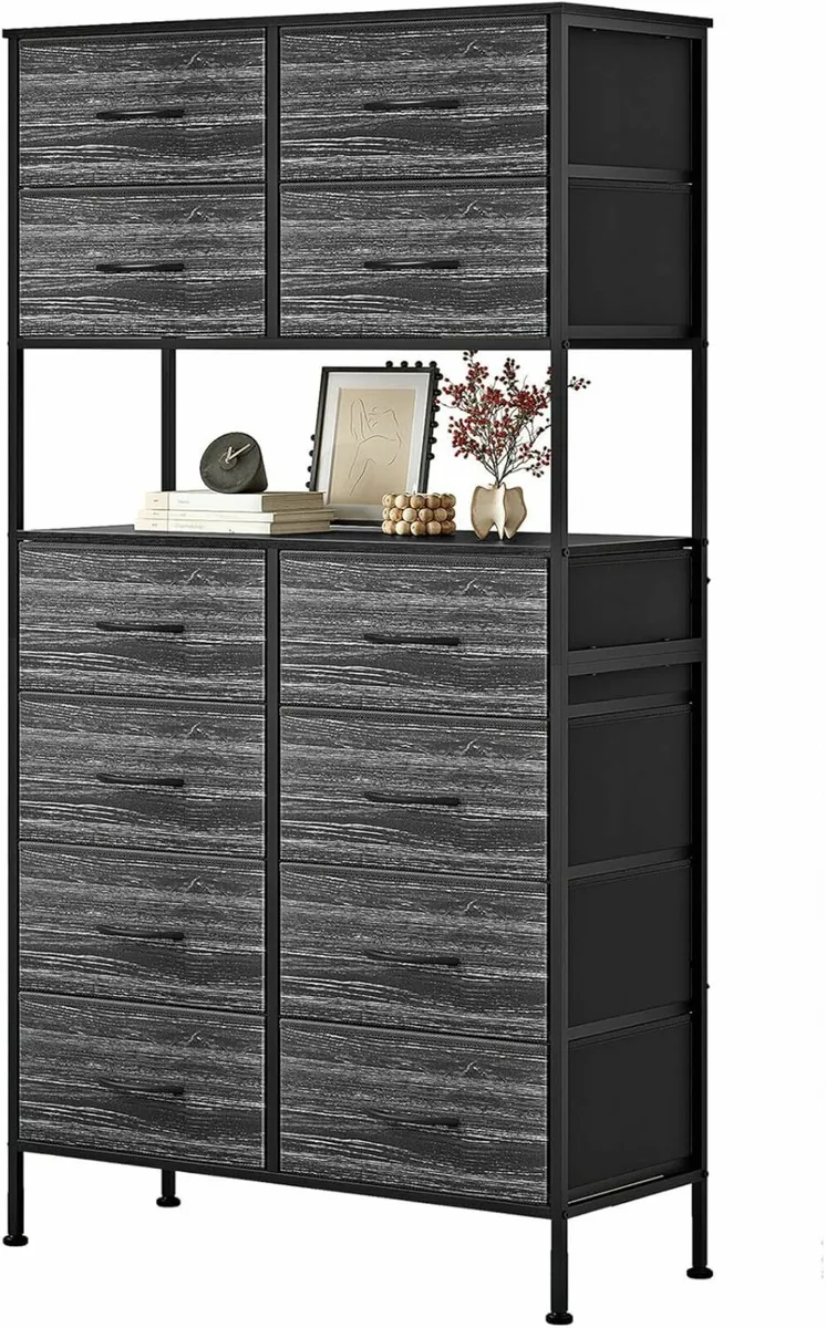 Chest of Drawers Bedroom 12-Drawer High with - Image 1