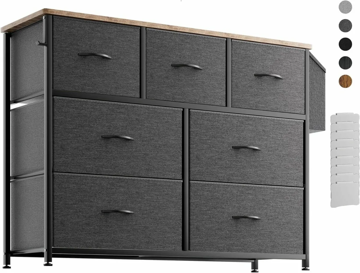 Fabric Chest of Drawers - Canvas Storage Unit - Image 1