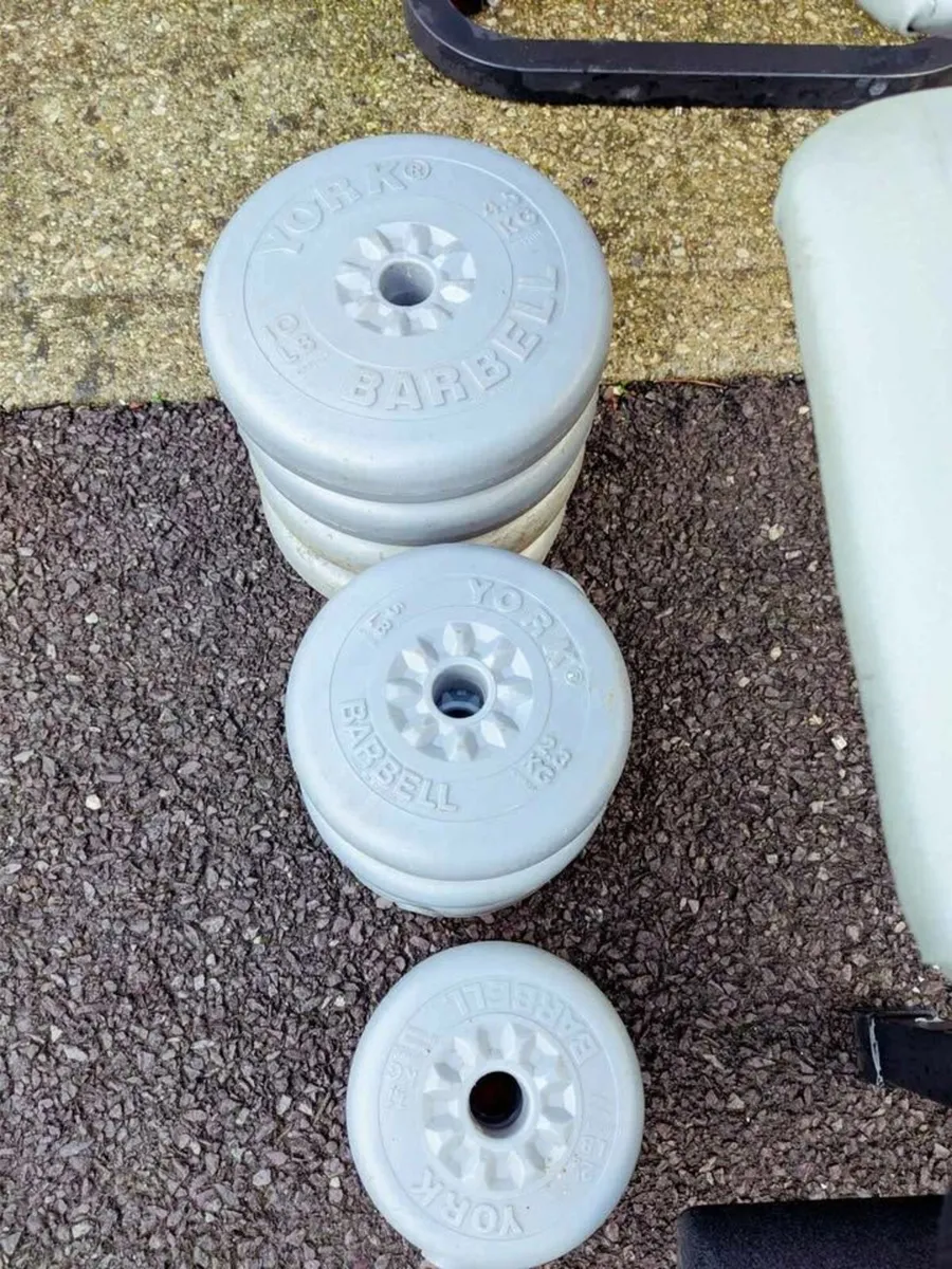 Weight bench weights barbell dumbbells - Image 2