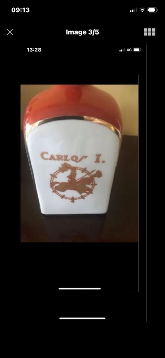 Very Rare Carlos 1 Ceramic Decanter - Image 3