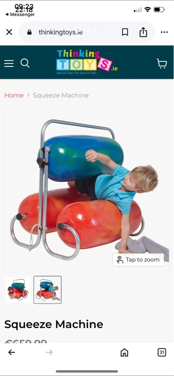 Squeeze machine (sensory) for sale in Co. Cork for €450 on DoneDeal