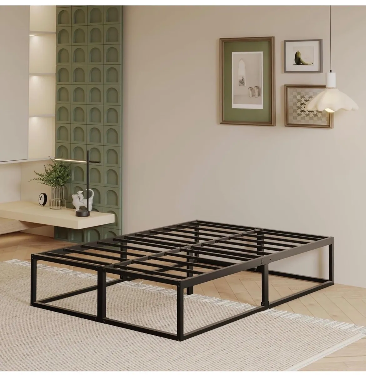 Super King Bed Frame 36cm High with Steel Slats Su - Image 4