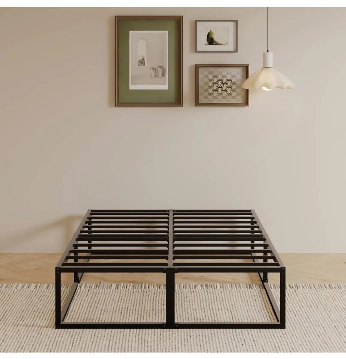 Super King Bed Frame 36cm High with Steel Slats Su - Image 3