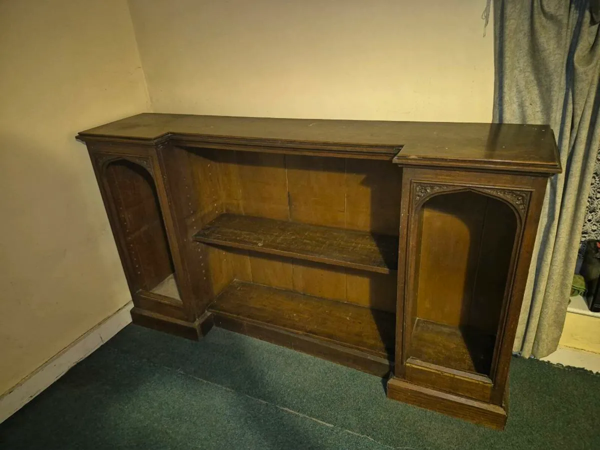 Classic gothic revival open bookcase - Image 1