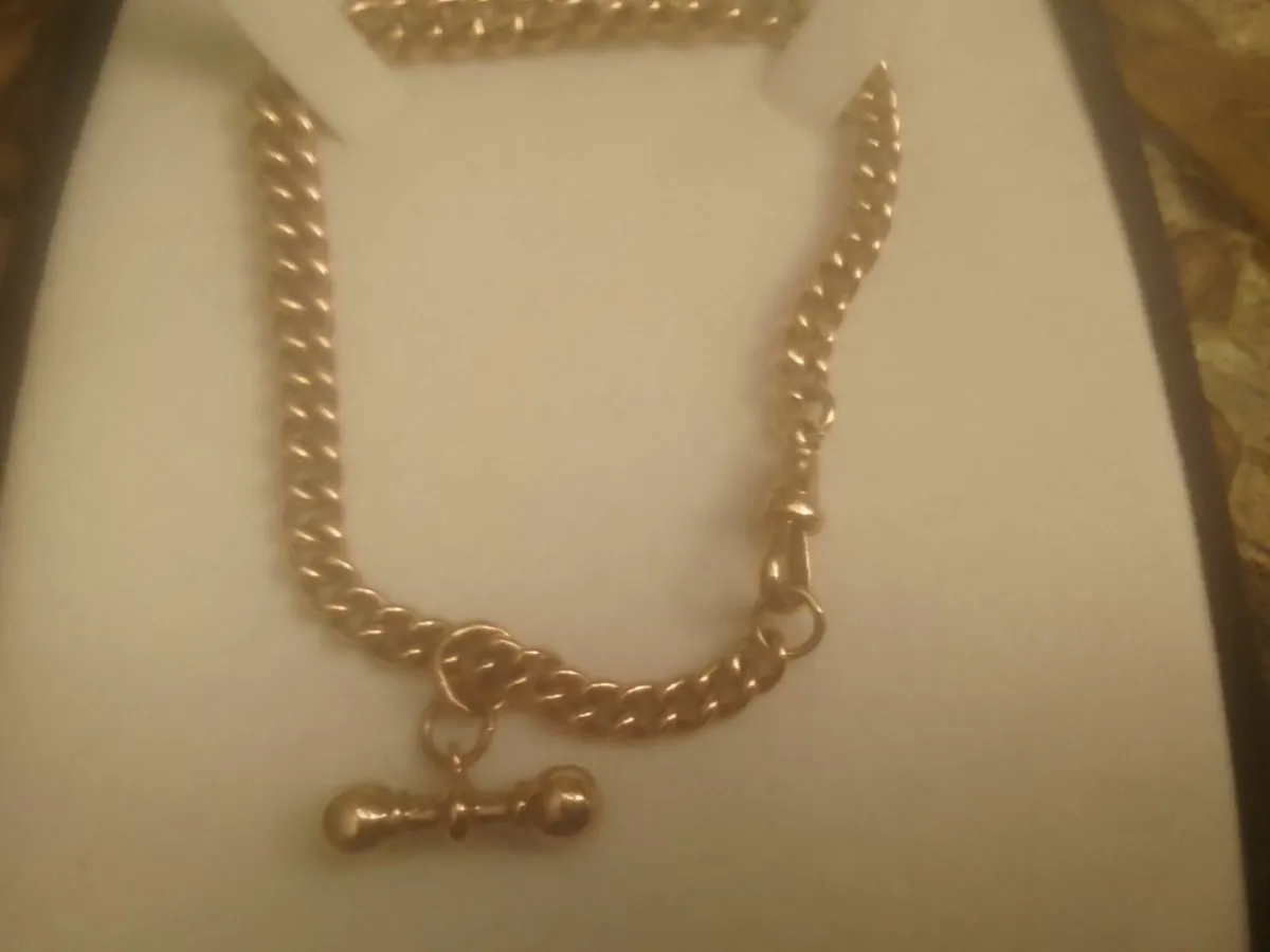 Victorian 9ct rose gold  link BRACELET  19.10g - Image 1