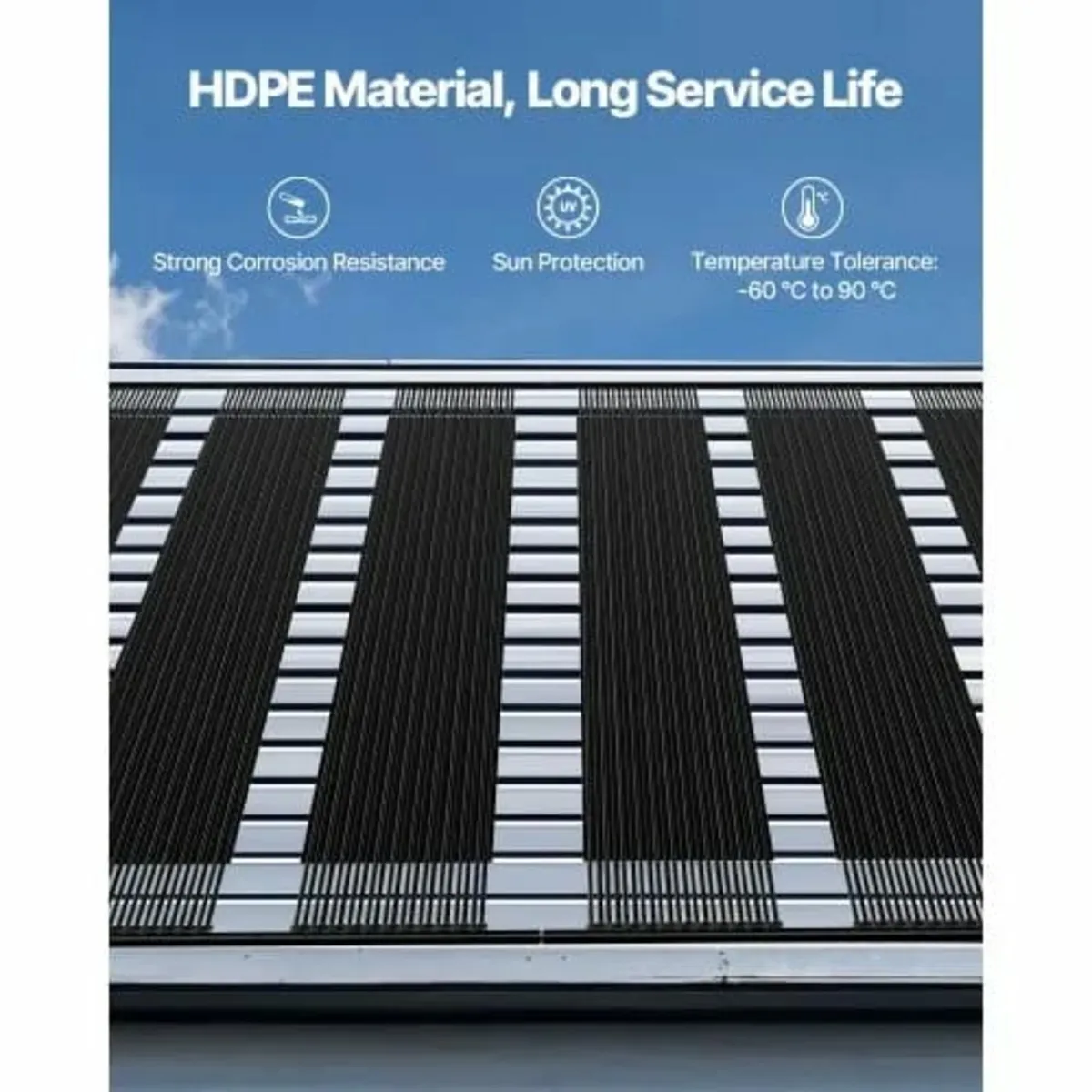 Solar Pool Heater, 4 x 10 ft HDPE Solar Pool Panel - Image 3