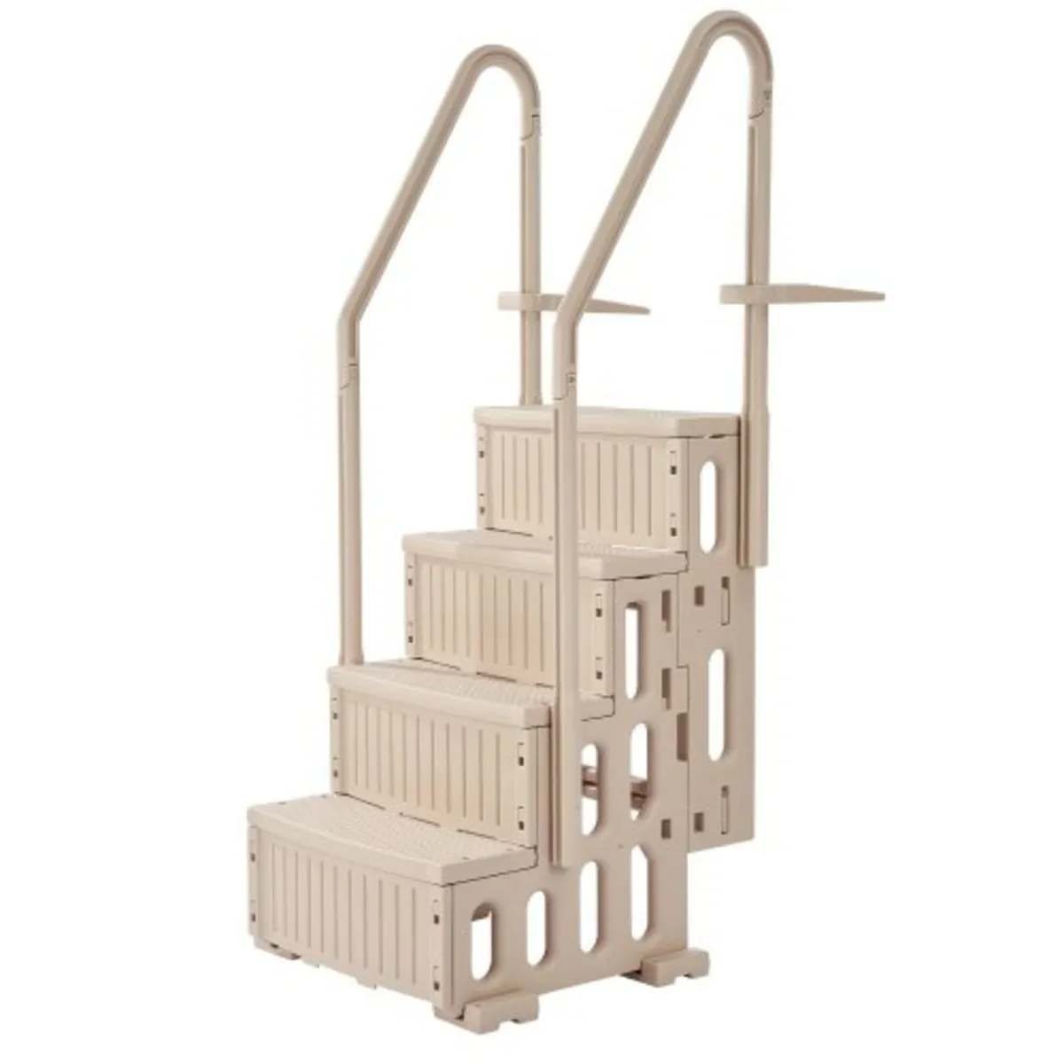 Swimming Pool Ladder, 4-Step Double Handrails Stai - Image 1