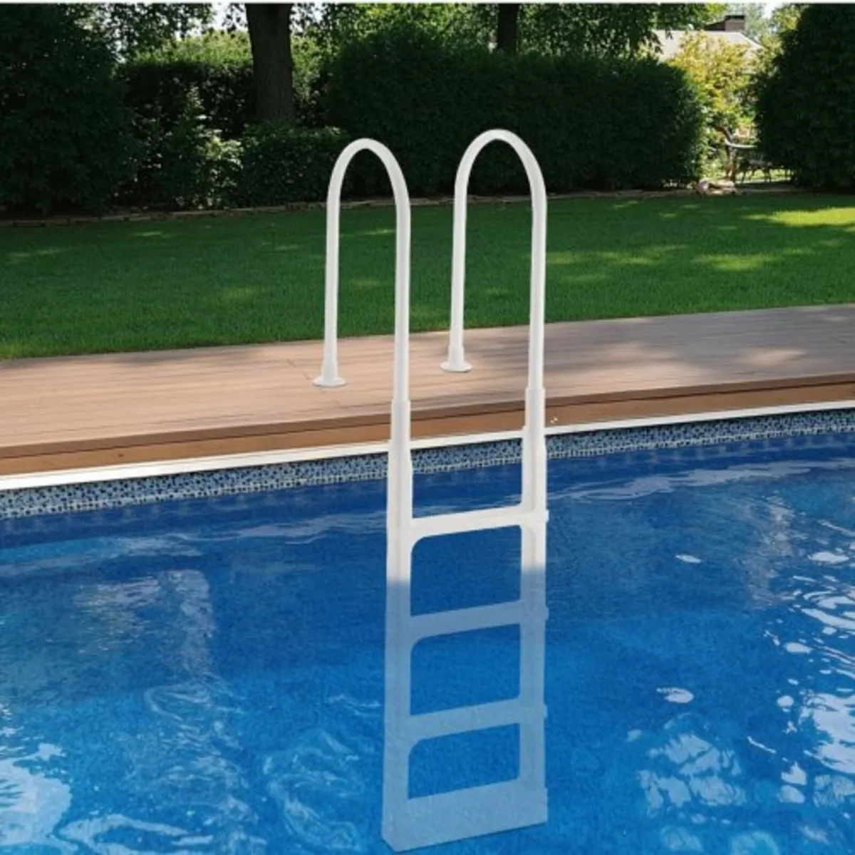 Swimming Pool Ladder, 4-Step Double Handrails Stai - Image 3