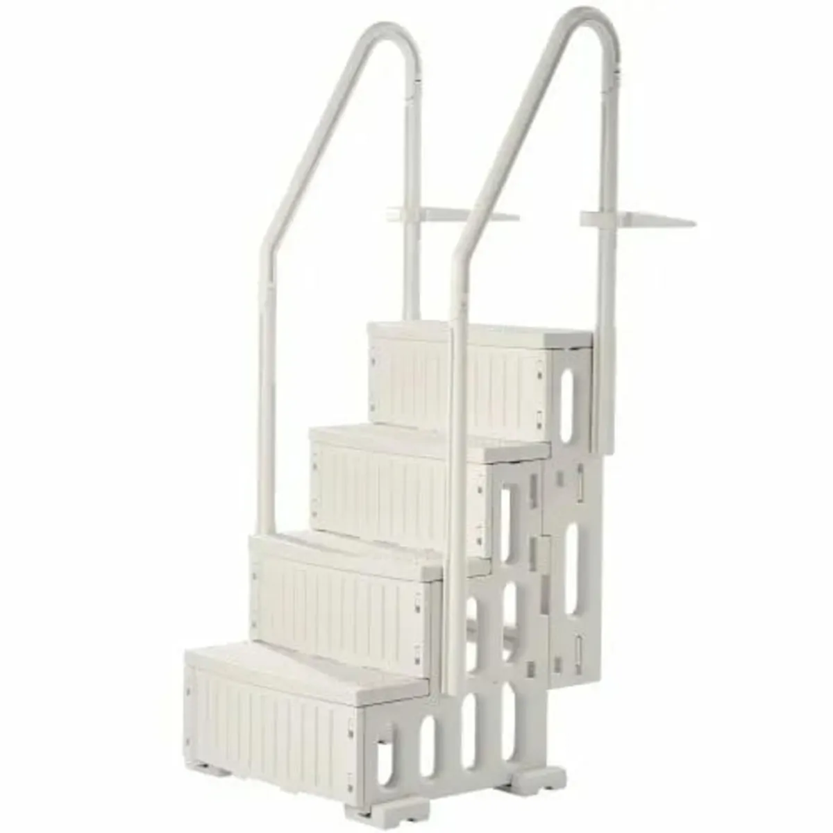 Swimming Pool Ladder, 4-Step Double Handrails Stai - Image 1