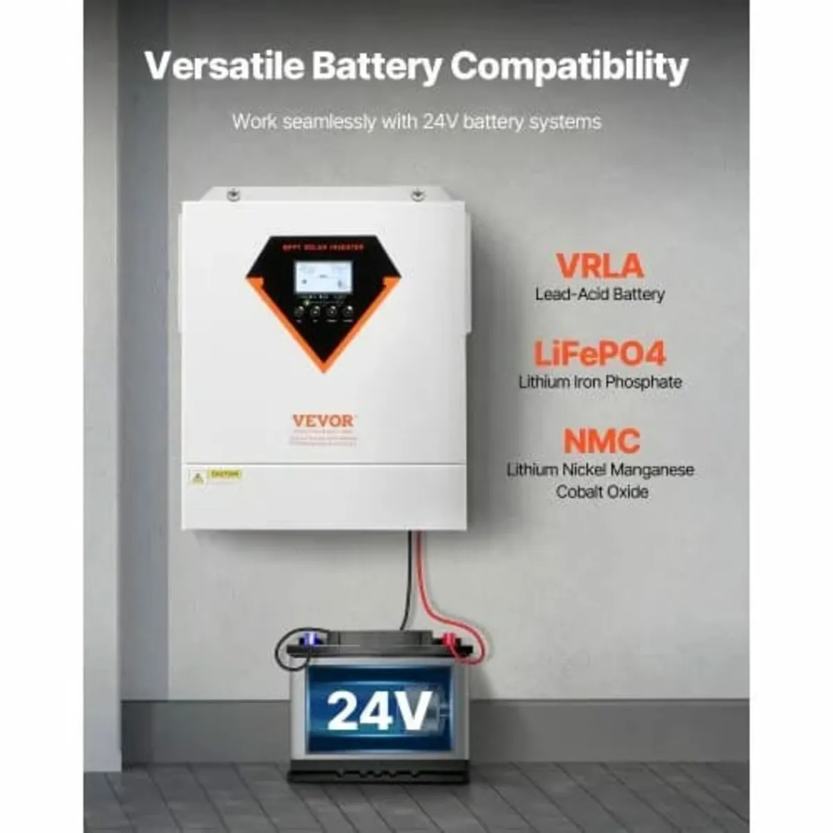 Hybrid Solar Inverter, 3500W, All in One Pure Sine - Image 4