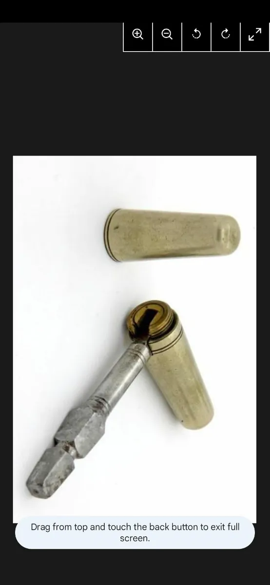 Antique train carriage key - Image 2