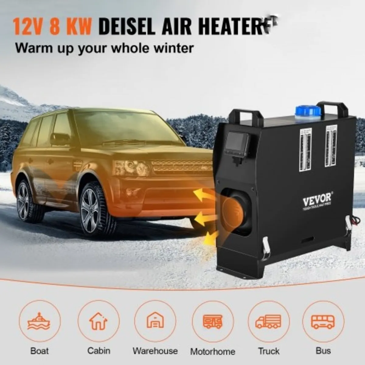 5-8KW Diesel Air Heater, Diesel Parking Heater, Al - Image 2