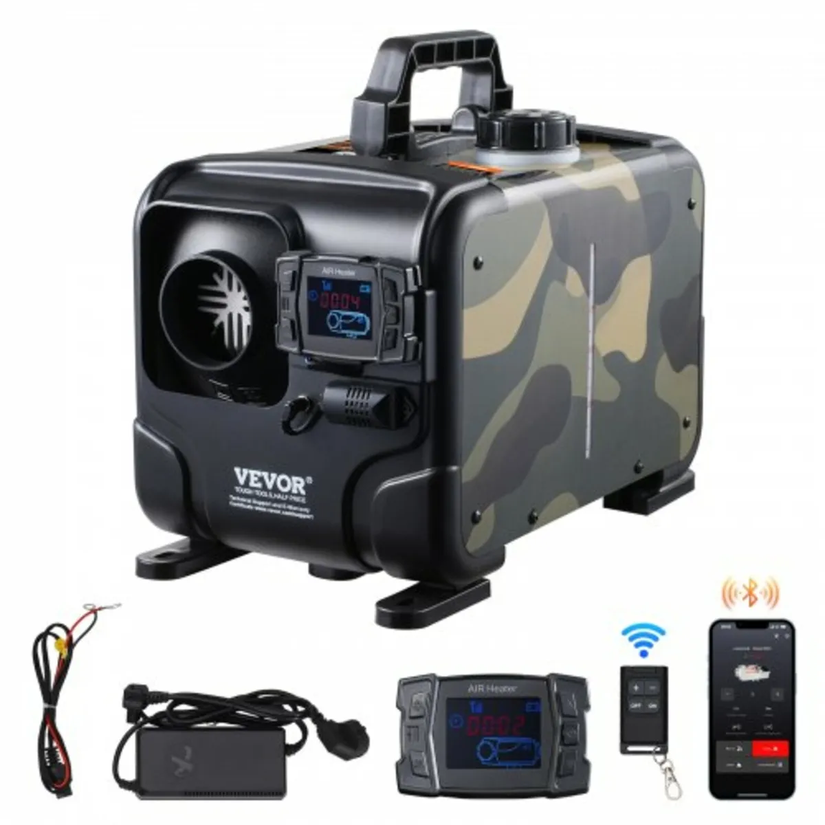 5-8KW Diesel Heater, 12V/24V All in One Diesel Air - Image 1