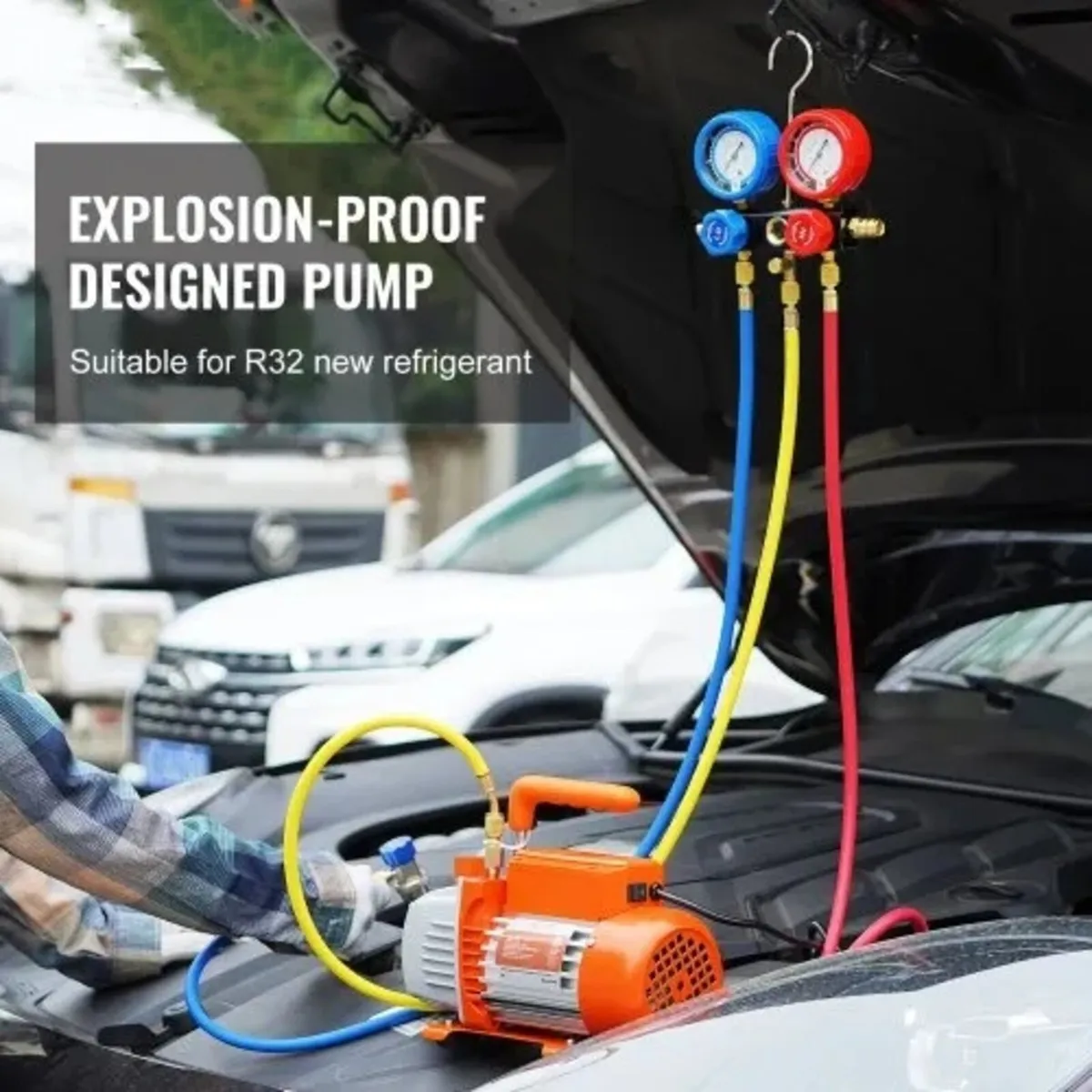 186W(1/4 HP) 267 L/min(4.5 CFM) AC Vacuum Pump and - Image 2