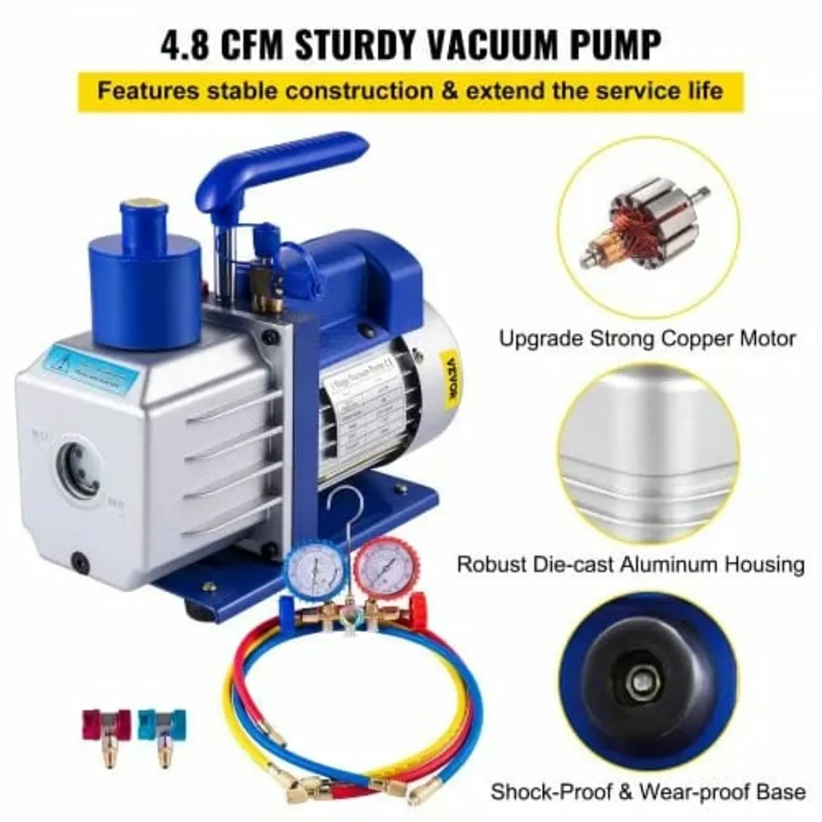 Vacuum Pump Kit HVAC Single Stage AC Vacuum Pump 2 - Image 2