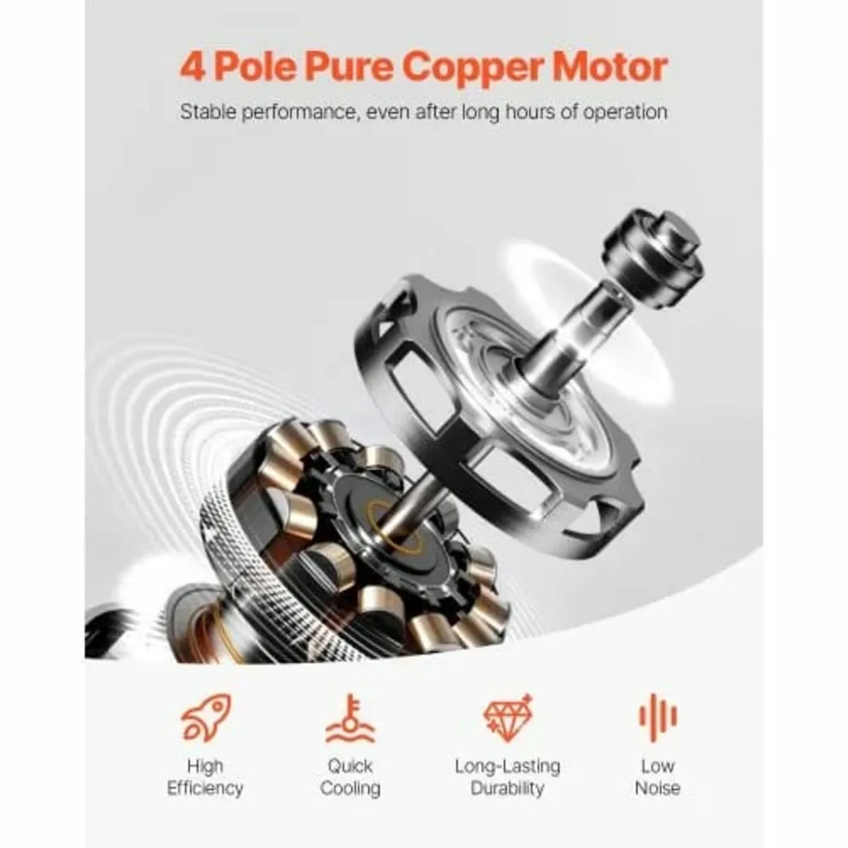 Vacuum Pump, 533 L/min(9 CFM), HVAC 2 Stage Rotary - Image 3