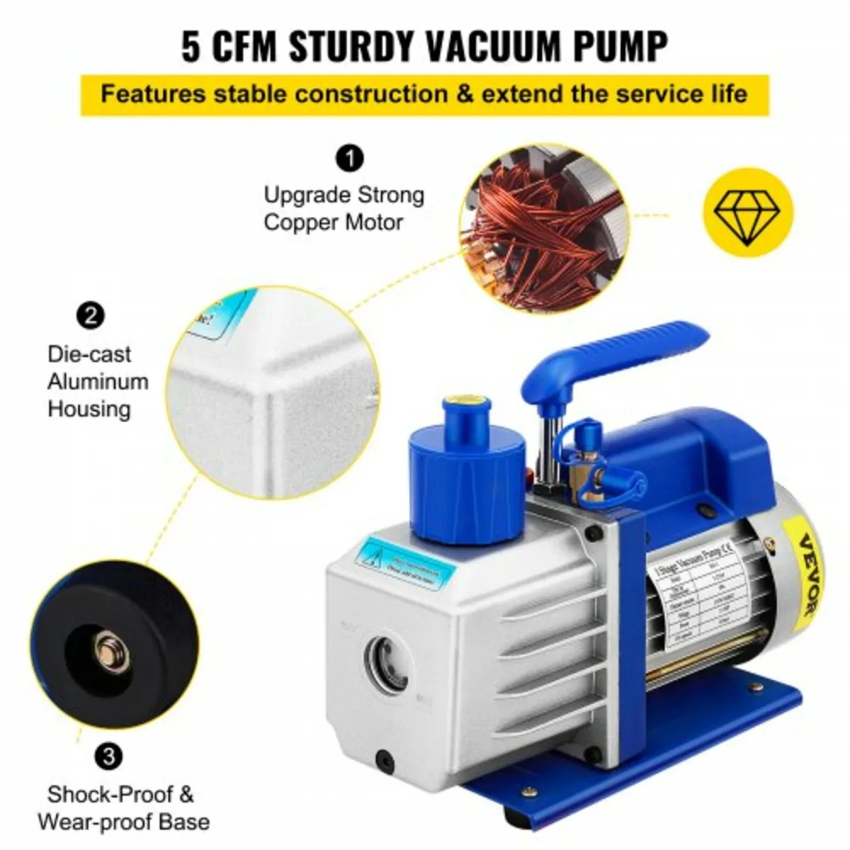 Vacuum Chamber with Pump Vacuum Chamber Kit 5 Gal/ - Image 2