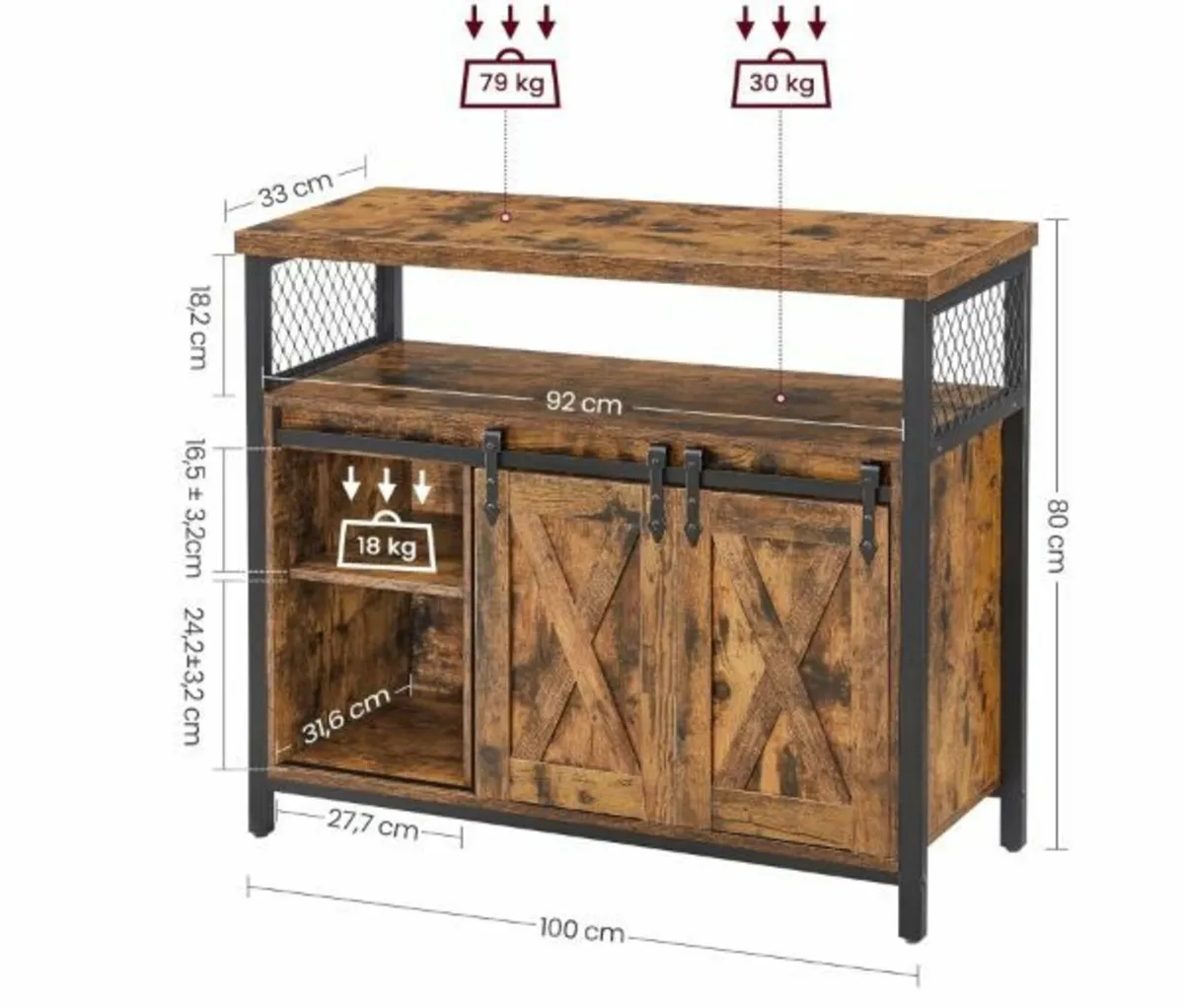 Sideboard, Kitchen Cabinet - Image 3