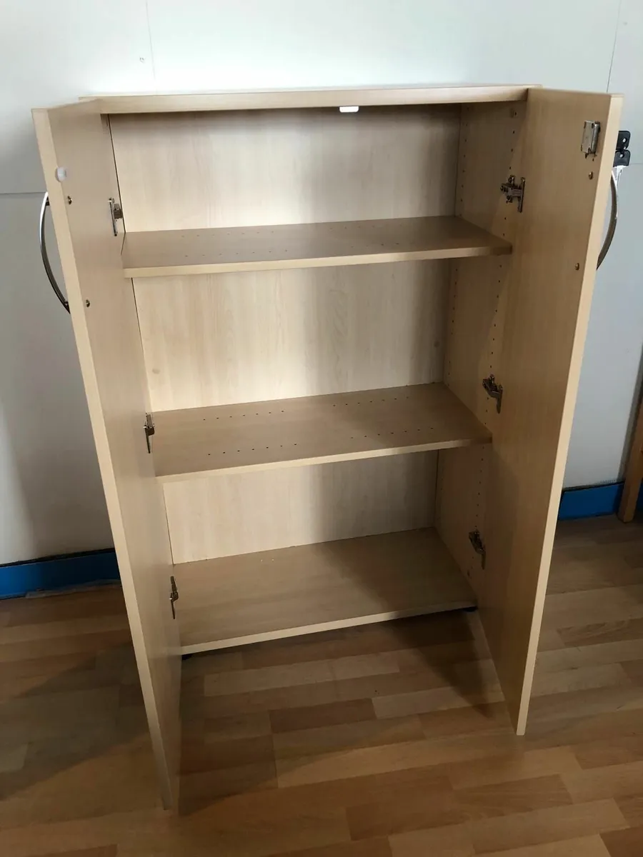 1200 high Maple cupboards - £150+VAT - Image 2