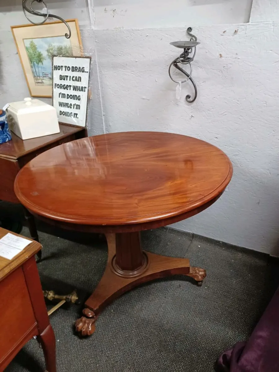 Victorian tilt top table - Image 2