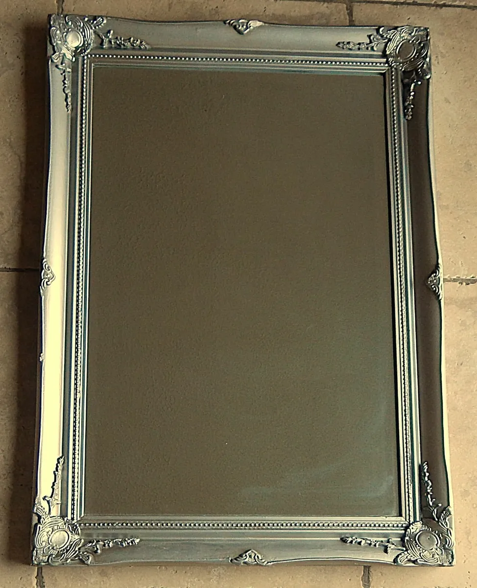 Large Bevelled Edge Wall Mirror in Ornate Frame - Image 2