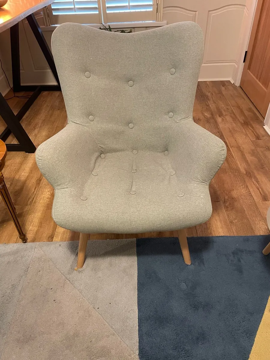 Blue wing chair - Image 1