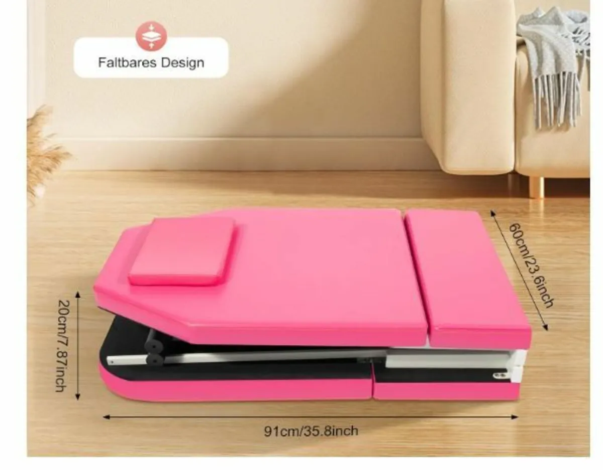-Zone Mobile Folding Massage Table with Headrest - Image 2