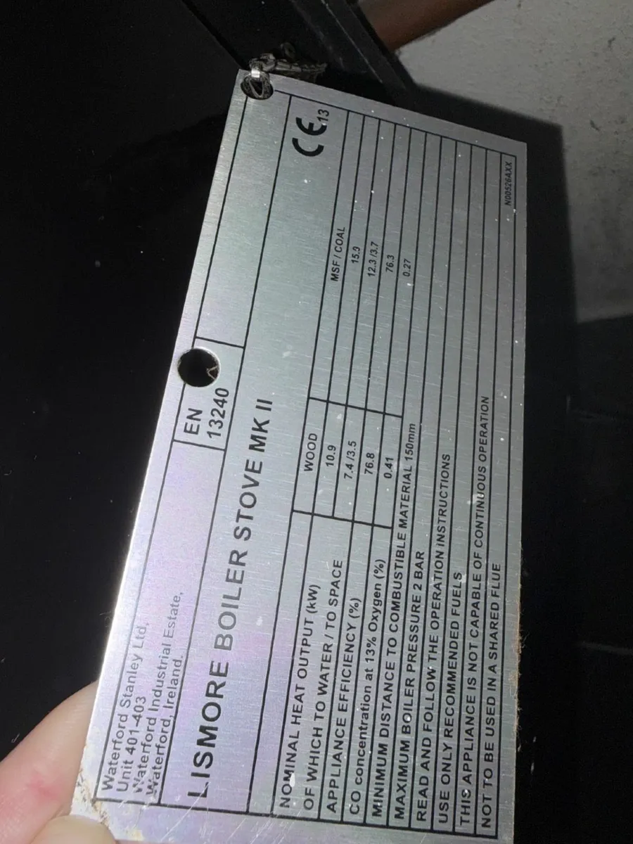 Stanley Lismore 10.6kW Eco Solid Fuel with Boiler - Image 3