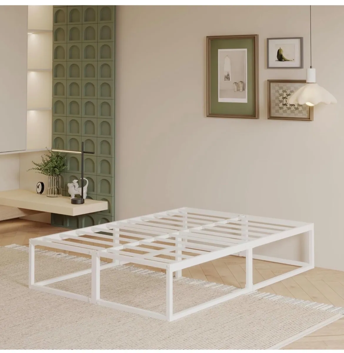 Super King Bed Frame 36cm High with Steel Slats Su - Image 1