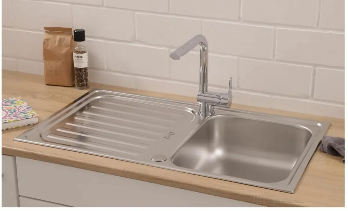 Riverside Stainless Steel Sink, 1 Basin - Image 4