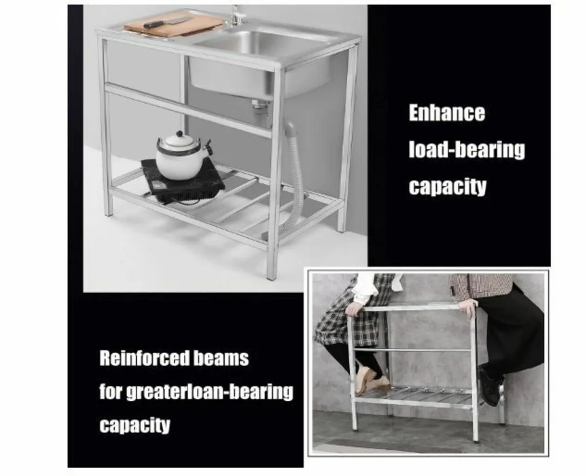 304 Stainless Steel Single Bowl - Image 2