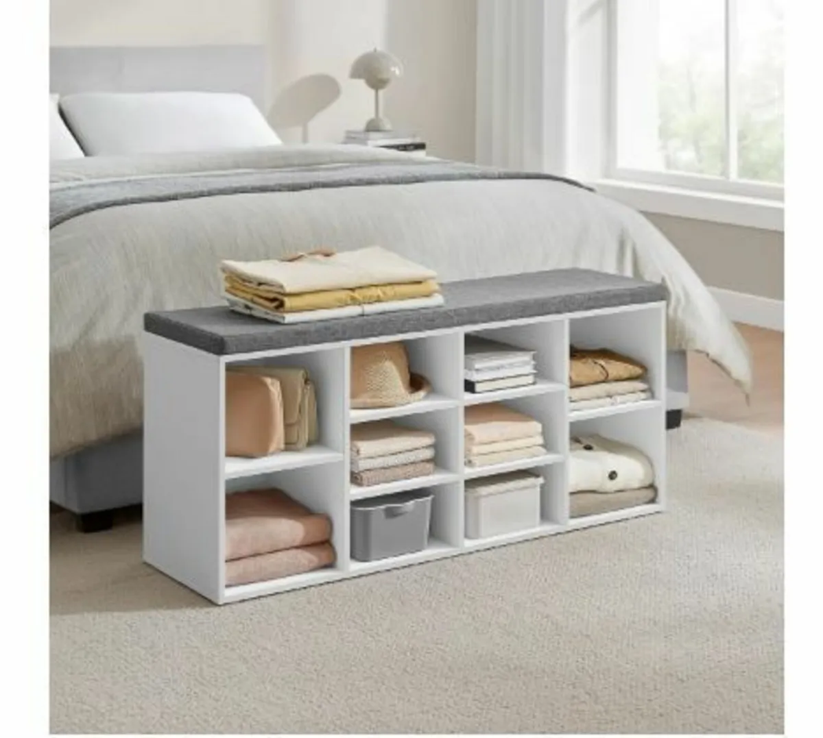 Shoe Bench, Shoe Rack with Seat, Bench - Image 4