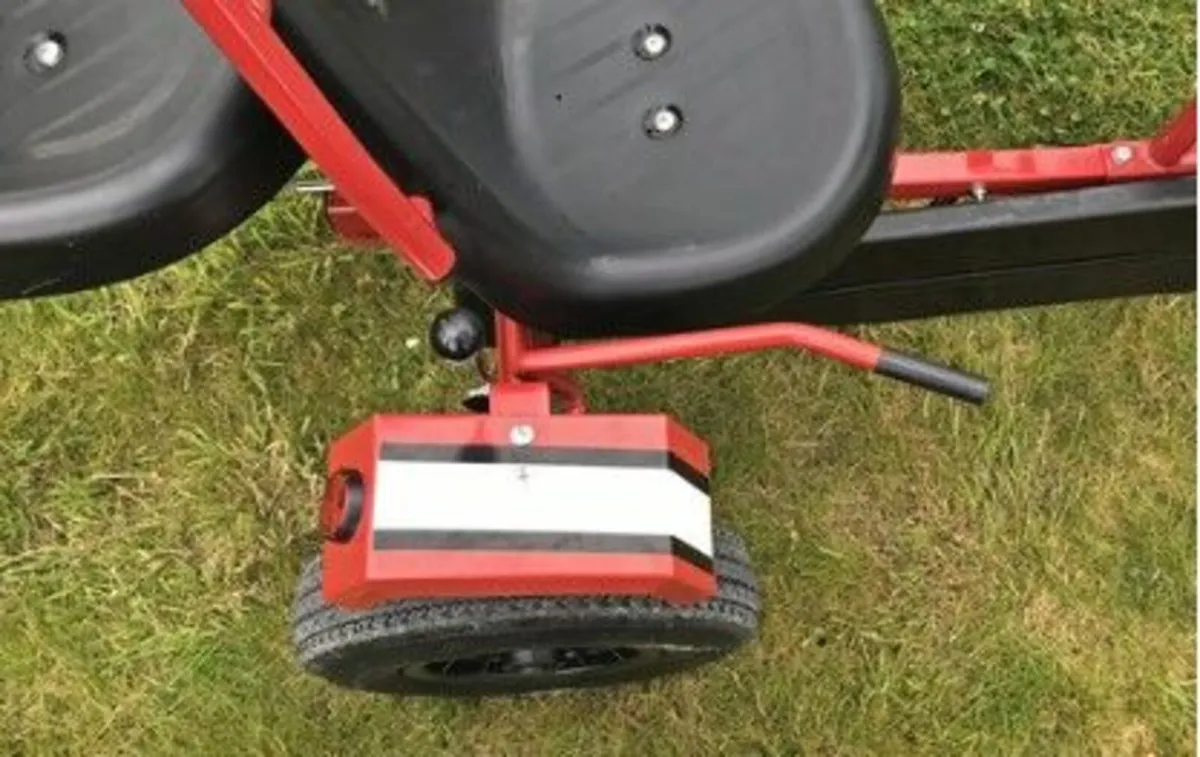 Hercules Adult Double Two Seat Pedal Go Kart Black - Image 4