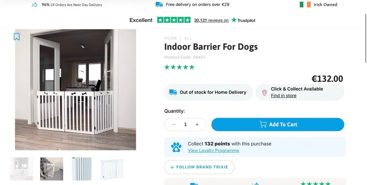 Trixie Indoor Dog Barrier - Image 2