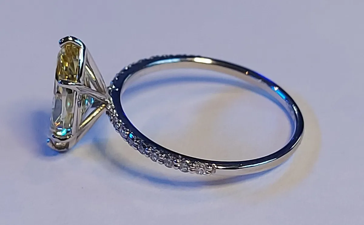 14k Gold ring with 2.29 ct Lab-Grown Diamond IGI - Image 4
