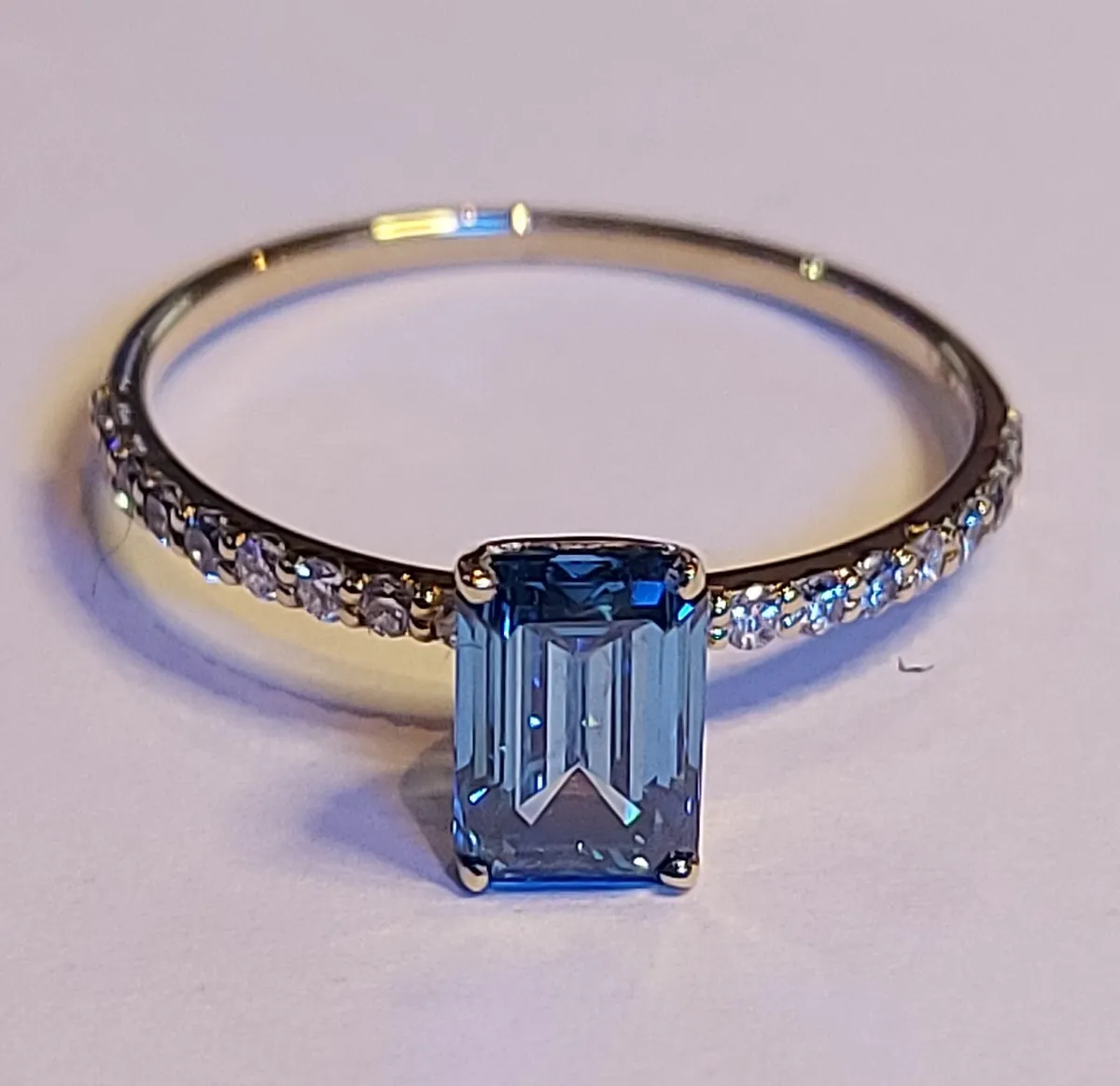 14k Gold ring with 1.32 ct Lab-Grown Diamond IGI - Image 1