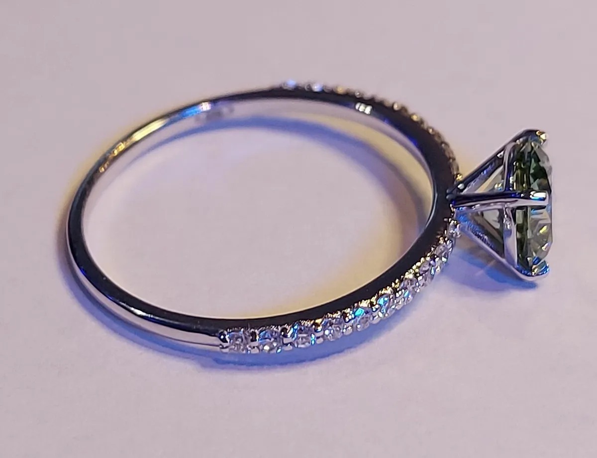 14k Gold ring with 1.22 ct Lab-Grown Diamond IGI - Image 2