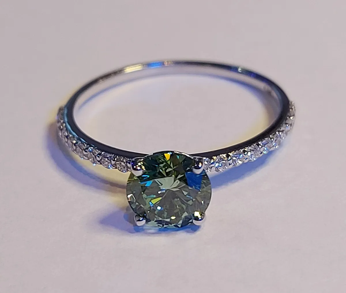 14k Gold ring with 1.22 ct Lab-Grown Diamond IGI - Image 1