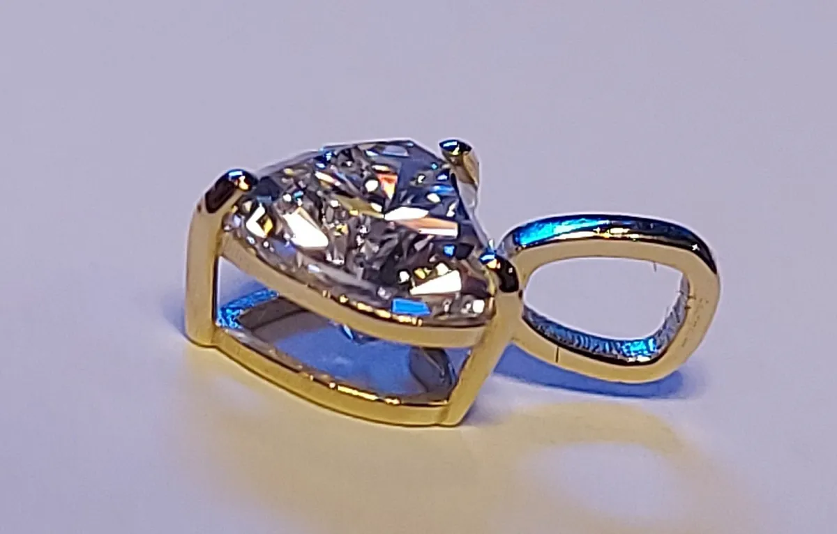 1.04ct Labgrown-Diamond 14K Gold Pendant IGI - Image 2