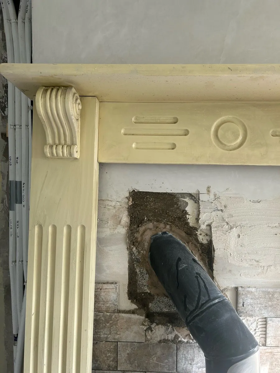 Ornate wooden stove/fire surround - Image 2