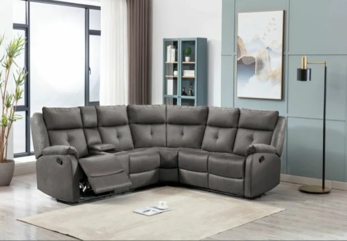 Casey Sectional Corner Suite with Console - Image 1