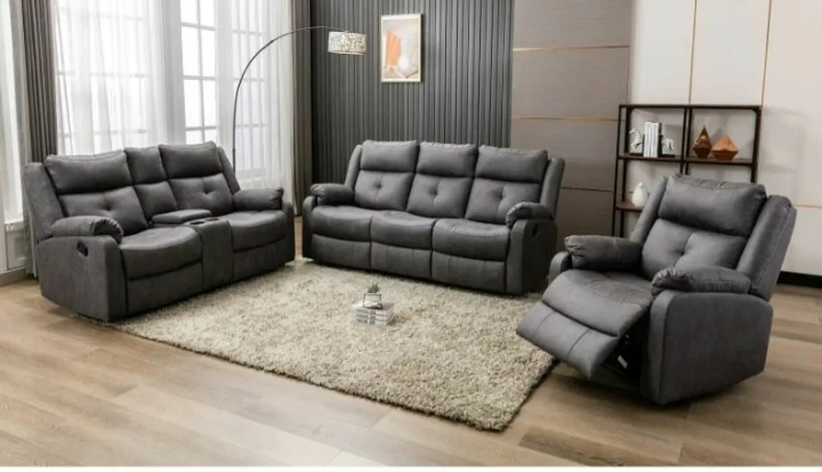 Casey Sectional Corner Suite with Console - Image 3