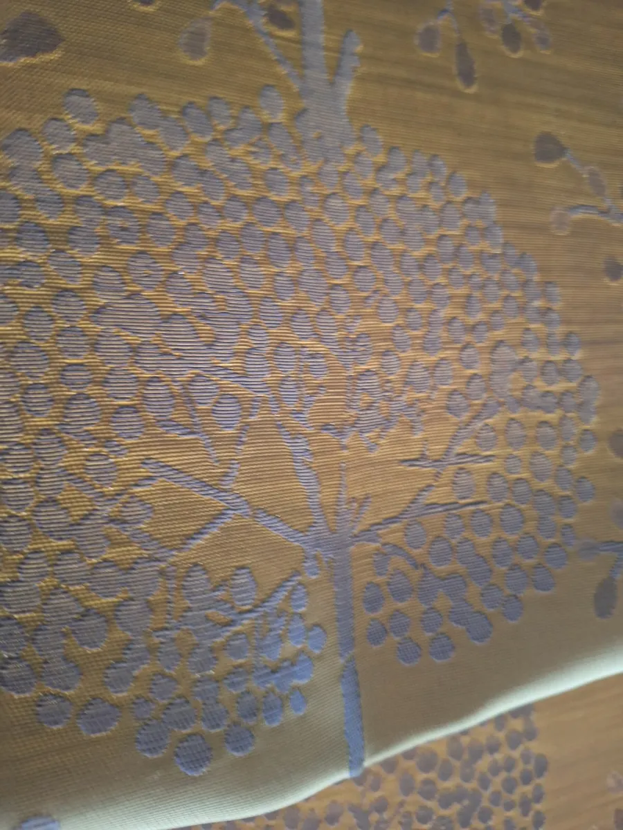 Roman Blinds Yellow/Gold Oriental Design - Image 2