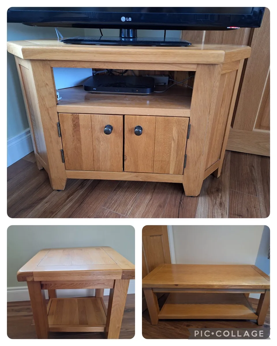 Tv unit, coffee and lamp tables - Image 1