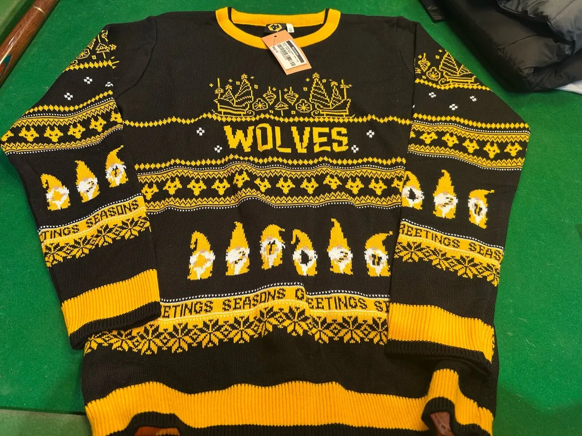Wolves FairIsle Gnome jumper age 13-14 - Image 1