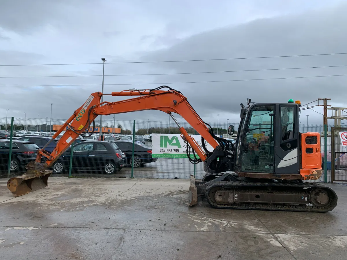 2017 HITACHI ZX85USB EXCAVATOR FOR AUCTION - NAAS - Image 3