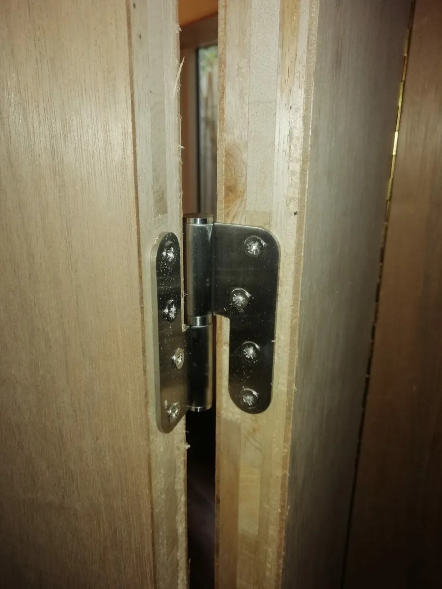 Wooden screen with four panels - Image 3