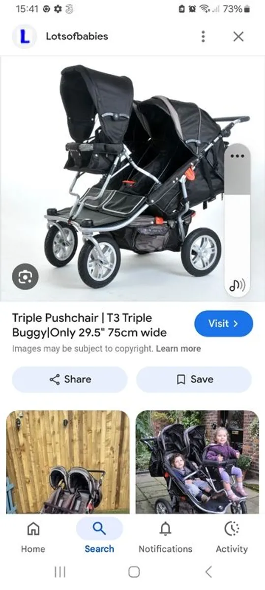 Lots of Babies Triple Buggy - Image 3
